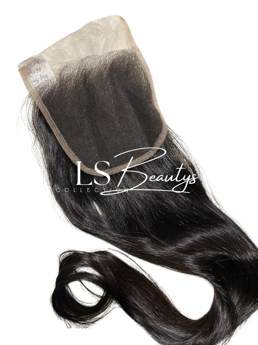 Closure lace lisse